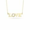 Ember Fine Jewelry 14K Diamond Love Necklace Women Necklaces