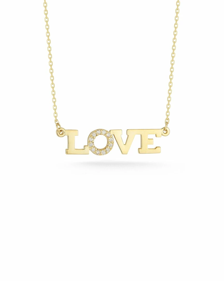 Ember Fine Jewelry 14K Diamond Love Necklace Women Necklaces 3 Ember Fine Jewelry 14K Diamond Love Necklace Women Necklaces