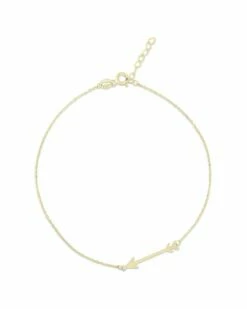 Ember Fine Jewelry 14K Arrow Ankle Bracelet Women Bracelets