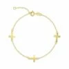 Ember Fine Jewelry 14K Cross Ankle Bracelet Women Bracelets -Ember Fine Jewelry Store 6030129952 RLLZ 1