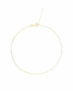 Ember Fine Jewelry 14K Paperclip Chain Ankle Bracelet Women Bracelets