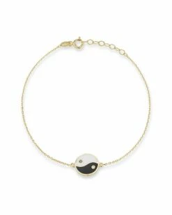 Ember Fine Jewelry 14K Diamond Yin Yang Bracelet Women Bracelets