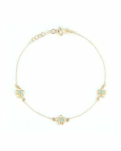 Ember Fine Jewelry 14K Flower Bracelet Women Bracelets