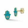 Ember Fine Jewelry 14K Hamsa Studs Women Earrings -Ember Fine Jewelry Store 6030129995 RLLZ 1
