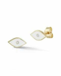 Ember Fine Jewelry 14K Diamond Evil Eye Earrings Women