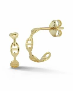 Ember Fine Jewelry 14K Link Hoops Women Earrings