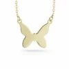 Ember Fine Jewelry 14K Small Butterfly Necklace Women Necklaces