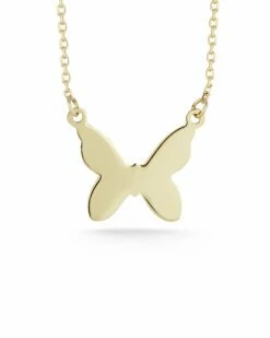 Ember Fine Jewelry 14K Small Butterfly Necklace Women Necklaces