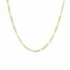 Ember Fine Jewelry 14K Dainty Figaro Chain Necklace Women Necklaces -Ember Fine Jewelry Store 6030130020 RLLZ 1