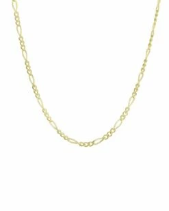 Ember Fine Jewelry 14K Dainty Figaro Chain Necklace Women Necklaces