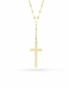 Ember Fine Jewelry 14K Cross Lariat Necklace Women Necklaces