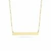 Ember Fine Jewelry 14K Bar Necklace Women Necklaces -Ember Fine Jewelry Store 6030130029 RLLZ 1