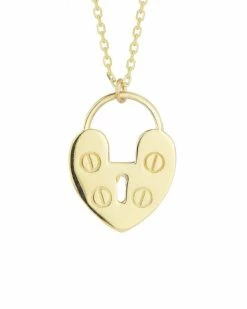Ember Fine Jewelry 14K Heart Padlock Necklace Women Necklaces
