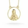 Ember Fine Jewelry 14K Open Work Mary Necklace Women Necklaces -Ember Fine Jewelry Store 6030130060 RLLZ 1