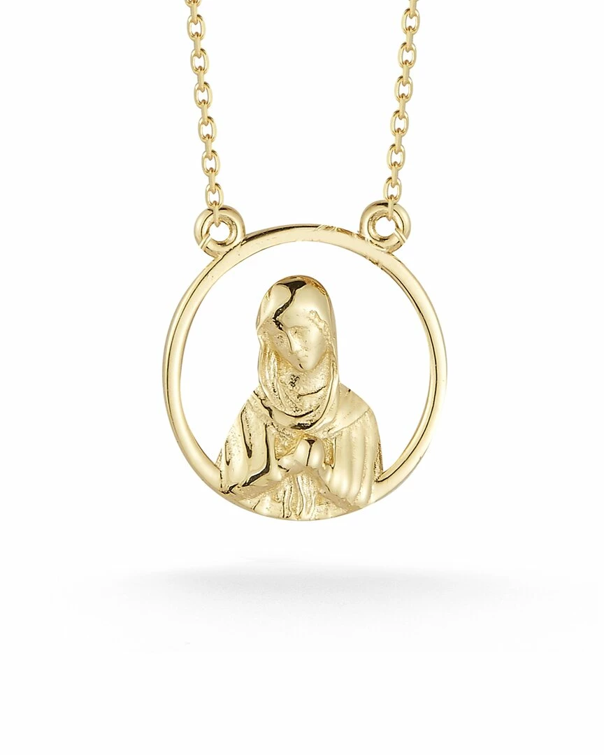 Ember Fine Jewelry 14K Open Work Mary Necklace Women Necklaces 3 Ember Fine Jewelry 14K Open Work Mary Necklace Women Necklaces