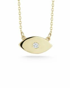 Ember Fine Jewelry 14K Diamond Evil Eye Necklace Women Necklaces