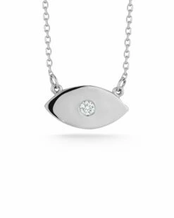 Ember Fine Jewelry 14K Diamond Evil Eye Necklace Women Necklaces