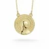 Ember Fine Jewelry 14K Disc Mary Necklace Women Necklaces -Ember Fine Jewelry Store 6030205434 RLLZ 1