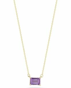 Ember Fine Jewelry 14K Amethist Necklace Women Necklaces