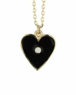 Ember Fine Jewelry 14K Necklace Women Necklaces Black Heart 19 Ember Fine Jewelry 14K Necklace Women Necklaces Black Heart -Ember Fine Jewelry Store 6030253934 RLLZ black 1