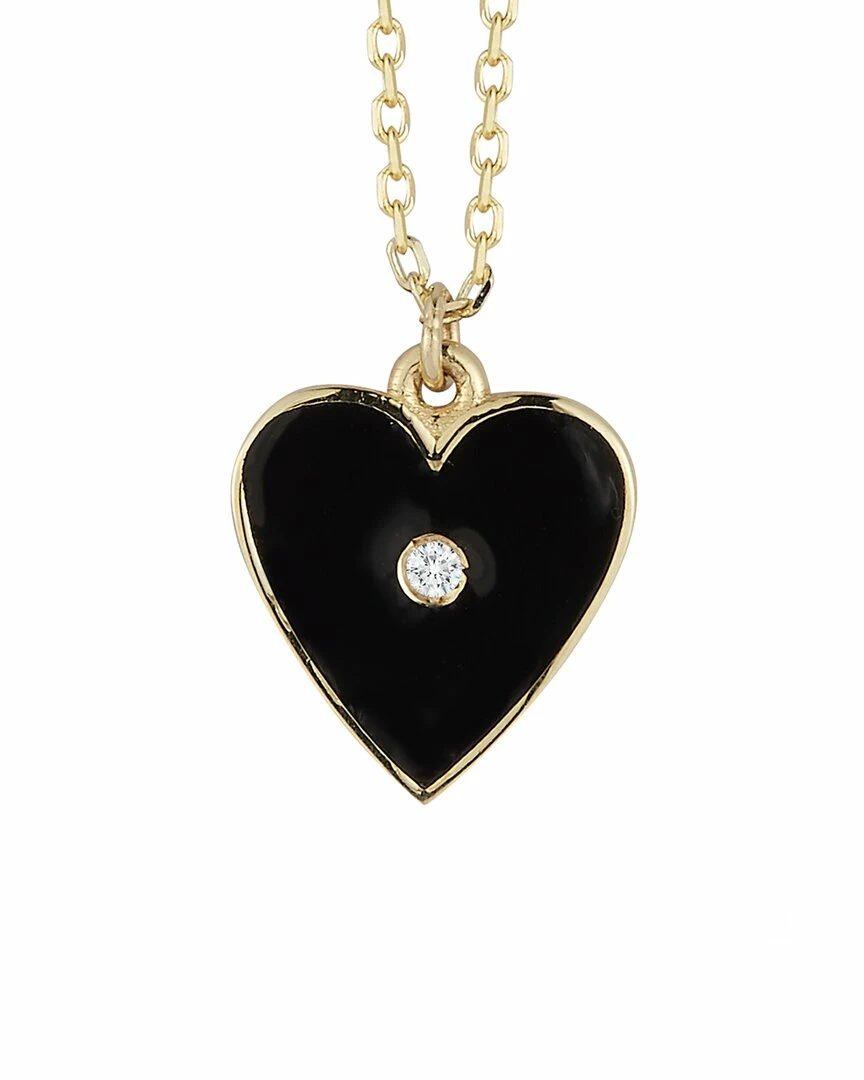 Ember Fine Jewelry 14K Necklace Women Necklaces Black Heart 6 Ember Fine Jewelry 14K Necklace Women Necklaces Black Heart - Image 4