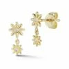 Ember Fine Jewelry 14K Diamond Flower Earrings Women -Ember Fine Jewelry Store 6030258048 RLLZ 1
