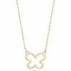 Ember Fine Jewelry 14K Diamond Butterfly Necklace Women Necklaces -Ember Fine Jewelry Store 6030258051 RLLZ 1
