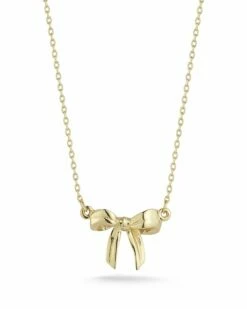 Ember Fine Jewelry 14K Bow Necklace Women Necklaces