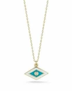 Ember Fine Jewelry 14K Diamond Evil Eye Necklace Women Necklaces
