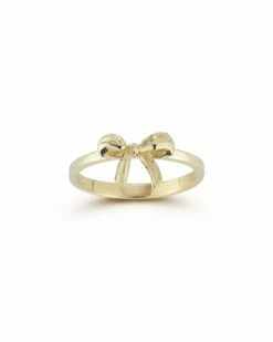 Ember Fine Jewelry 14K Diamond Bow Ring Women Rings