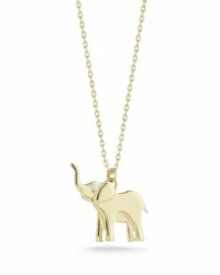 Ember Fine Jewelry 14K Diamond Elephant Necklace Women Necklaces