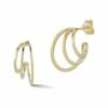 Ember Fine Jewelry 14K Diamond Hoops Women Earrings
