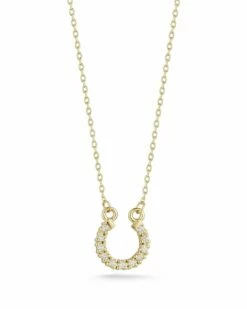 Ember Fine Jewelry 14K Diamond Horseshoe Necklace Women Necklaces