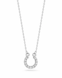 Ember Fine Jewelry 14K Diamond Horseshoe Necklace Women Necklaces