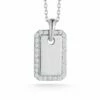 Ember Fine Jewelry 14K 0.19 Ct. Tw. Diamond Tag Necklace Women Necklaces -Ember Fine Jewelry Store 6030294299 RLLZ 1