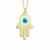 Ember Fine Jewelry 14K Hamsa & Evil Eye Necklace Women Necklaces -Ember Fine Jewelry Store 6030352626 RLLZ 1