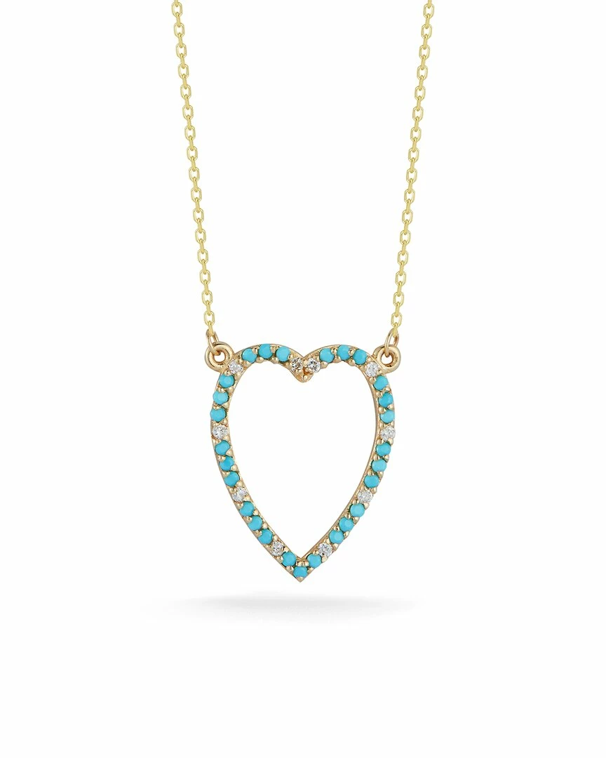 Ember Fine Jewelry 14K Diamond Heart Necklace Women Necklaces 3 Ember Fine Jewelry 14K Diamond Heart Necklace Women Necklaces
