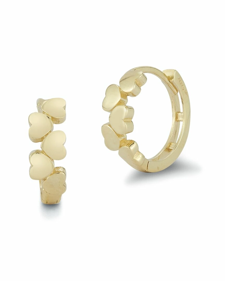 Ember Fine Jewelry 14K Heart Huggie Earrings Women 3 Ember Fine Jewelry 14K Heart Huggie Earrings Women