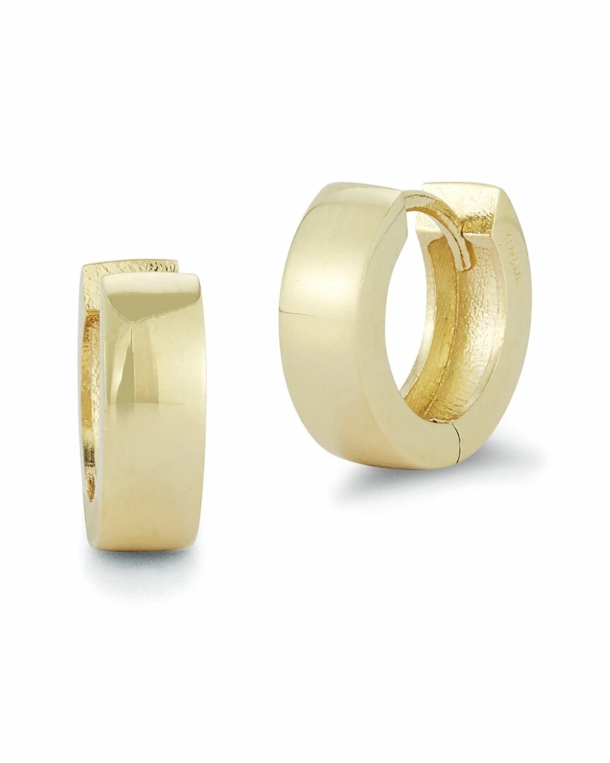 Ember Fine Jewelry 14K Thick Huggie Earrings Women 3 Ember Fine Jewelry 14K Thick Huggie Earrings Women