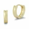 Ember Fine Jewelry 14K Concave Huggie Earrings Women