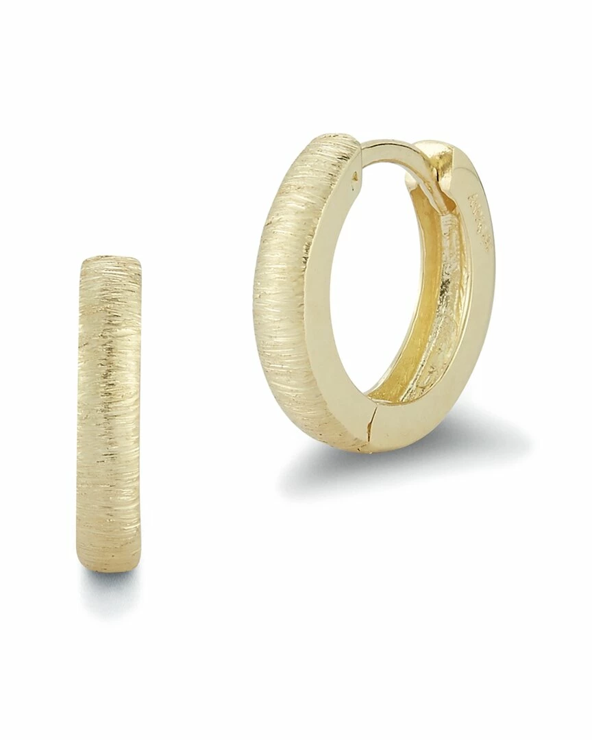 Ember Fine Jewelry 14K Satin Finish Huggie Earrings Women 3 Ember Fine Jewelry 14K Satin Finish Huggie Earrings Women