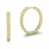 Ember Fine Jewelry 14K Beaded Huggie Earrings Women