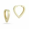 Ember Fine Jewelry 14K Heart Huggie Earrings Women