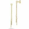 Ember Fine Jewelry 14K Double Chain Earrings Women
