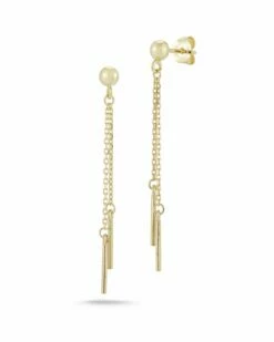 Ember Fine Jewelry 14K Double Chain Earrings Women