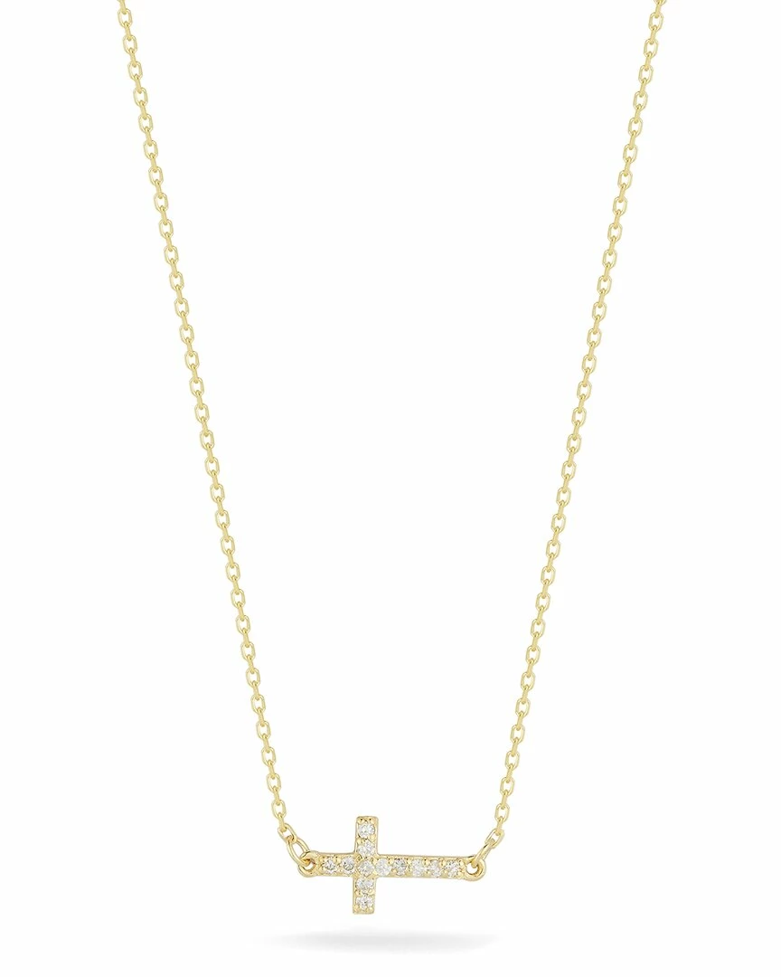 Ember Fine Jewelry 14K Diamond Sideways Cross Necklace Women Necklaces 3 Ember Fine Jewelry 14K Diamond Sideways Cross Necklace Women Necklaces