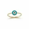 Ember Fine Jewelry 14K Enamel Evil Eye Beaded Ring Women Rings -Ember Fine Jewelry Store 6030374565 RLLZ 1