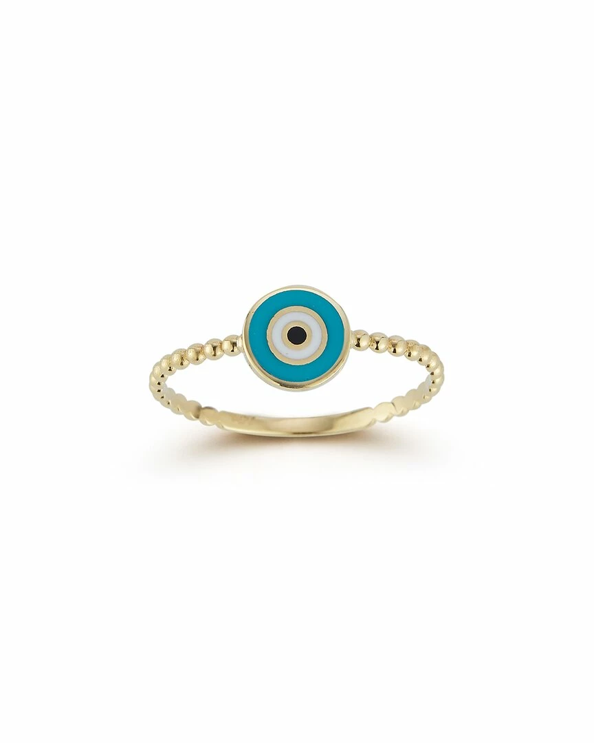 Ember Fine Jewelry 14K Enamel Evil Eye Beaded Ring Women Rings 3 Ember Fine Jewelry 14K Enamel Evil Eye Beaded Ring Women Rings