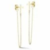 Ember Fine Jewelry 14K Cross Chain Earrings Women -Ember Fine Jewelry Store 6030374578 RLLZ 1