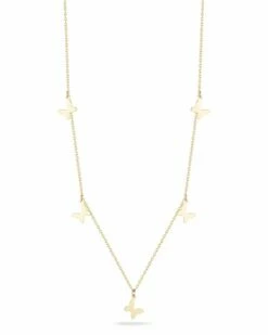 Ember Fine Jewelry 14K Butterfly Charm Necklace Women Necklaces